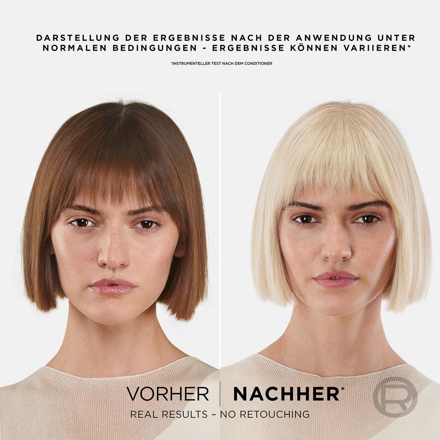 Préférence 9L Bleach Ultra Platinum Vorher/Nachher-Vergleich